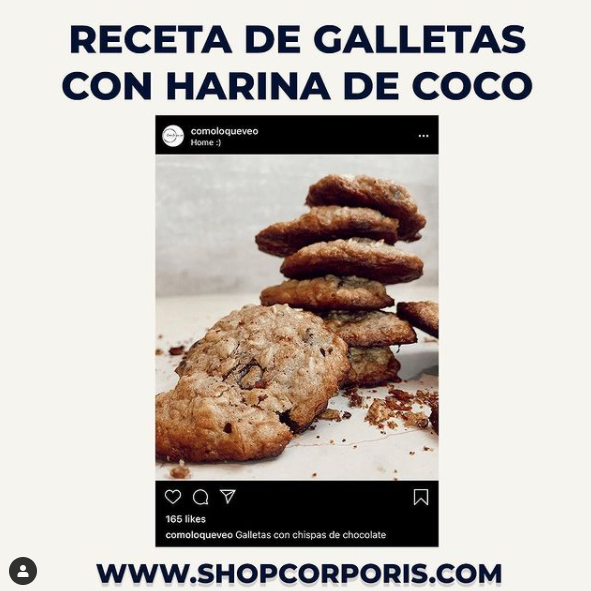 Galletas con chispas de chocolate de harina de coco