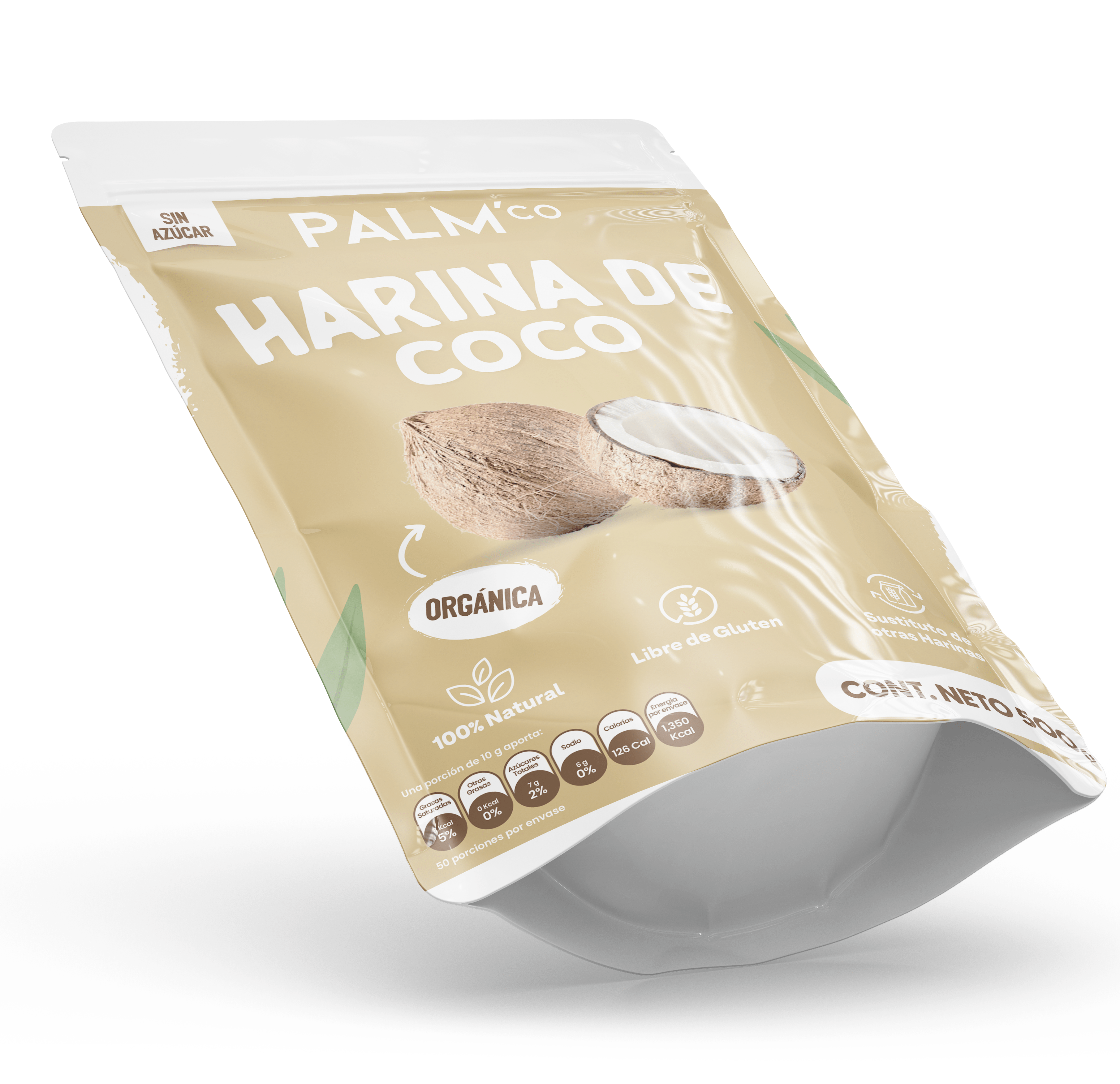 Harina de Coco – 100% Natural, Sin Azúcar Añadida